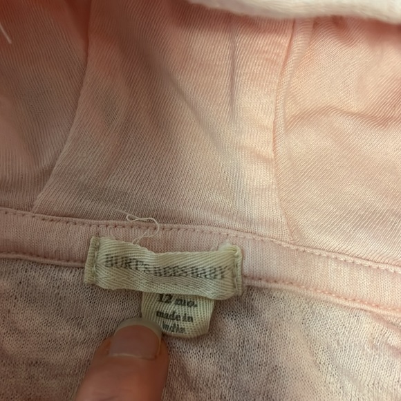 EUC Burts Bees 12 month zip hoodie - Picture 3 of 3